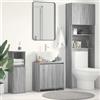 vidaXL Armadio da Bagno Bianco Truciolato Mobiletto Madia Scaffale Armadietto vidaXL