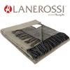 Lanerossi Plaid in misto cashmere con frange di LANEROSSI Art. SAVOIA Var. 01 BEIGE - cm 1