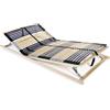 vidaXL Legno Faggio Doghe Rete 7 Zone 42 Doghe 140x200 cm Letto Matrimoniale vidaXL