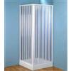 FORTE Box doccia 80x80 Cabina doccia Angolare soffietto Acrilico BK100001 Sky