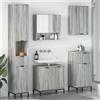 vidaXL Set di mobili per il bagno Legno ingegnerizzato, Metallo Mobili moderno vidaXL