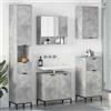 vidaXL Set di mobili per il bagno Legno ingegnerizzato, Metallo Mobili moderno vidaXL