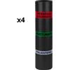 FORTUNATO Guaina Bituminosa Poliestere 4 mm Impermeabilizzante CASASCIUTTA 4 Rotoli 1x10 m