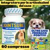 JOINTSURE Integratore articolazioni cane JOINTSURE integratore per cani rinforzare articolazioni cane cibo rimedi anziano