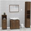 vidaXL Mobili Bagno Set Bianco in Multistrato Mobiletti Scaffali Armadietti vidaXL