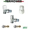 FAR KIT TERMOSTATICO VALVOLA + DETENTORE + TESTINA TERMOSTATICA 3/8" MULTISTRATO 16