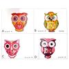 ICT SET DA 12 PEZZI Calamita Magnete Frigo Fridge Magnets GUFO CON RILIEVO FANTASY