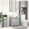 vidaXL Armadio da Bagno Bianco Truciolato Mobiletto Madia Scaffale Armadietto vidaXL