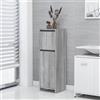 vidaXL Armadio da Bagno Nero 30x30x95cm Truciolato Madia Scaffale Armadietto vidaXL