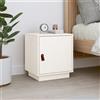 vidaXL Mobile Comodino in Legno Massello di Pino 40x34x45 cm Colori Diversi vidaXL