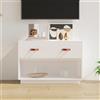 vidaXL Mobile Porta TV in Legno Massello di Pino 90x40x60 cm Colori Diversi vidaXL