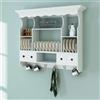 vidaXL Pensile a Muro da Cucina in Legno Bianco Armadietto Vetrinetta Credenza vidaXL
