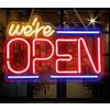 Insegna Luminosa Neon LED We Are Open Welcome BAR RISTORANTE NEGOZIO Idea Regalo