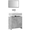 vidaXL Mobili Bagno Set Bianco in Multistrato Mobiletti Scaffali Armadietti vidaXL