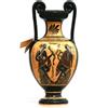 Senza marchio Vaso anfora ceramica greca vaso vaso dipinto dea artemide dio Apollo 13,40 in