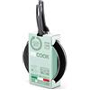 Alluflon Set 2 padelle antiaderenti padella effetto pietra cm 24-28