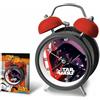 STAR WARS Sveglia Analogica Con Campanelle Colore Nero Star Wars Darth Vader Fener 12cm