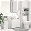 vidaXL Armadio da Bagno Bianco Truciolato Mobiletto Madia Scaffale Armadietto vidaXL