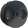 Bachmann TWIST nero opaco 2xSchuko