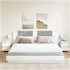 vidaXL Comodino Bianco 30x30x40 cm in Multistrato Madia Armadietto Cassettiera vidaXL