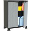 vidaXL Armadietto in Plastica da Esterno/Interno Design Rattan Misure Diverse vidaXL
