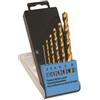 C.K Tools C.K. Set di punte elicoidali per metallo HSS 6 pezzi T3293 TiN DIN 338 codolo ci