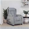 vidaXL Poltrona Elettrica Massaggiante in Tessuto Sedia Relax Colori Diversi vidaXL