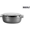 Risolì Rostiera ovale antiaderente con coperchio Made in Italy 36x24 cm Risolì
