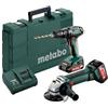Metabo Kit Trapano e Smerigliatrice a Batteria litio 18V Metabo Combo 244