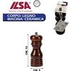 ILSA MACINA SALE MACINA PEPE TRITA SPEZIE MACININO IN LEGNO 12 15 22 CM