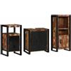 vidaXL Set di mobili per il bagno con cassetto con lo scaffale 3 pcs Mobili vidaXL
