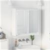 vidaXL Mobiletto per specchio da bagno con porta Legno multistrato Bagno muro vidaXL