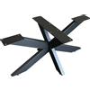Bc-elec SUPPORTO DA TAVOLO SPIDER ACCIAIO NERO 85x85x71 TELAIO DA TAVOLO GAMBA PER MO...
