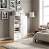 DecHome Armadio Guardaroba 1 anta battente 80x50x124 cm Bianco