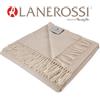 Lanerossi Plaid puro cashmere con frange di LANEROSSI Art. MANON variante BEIGE - cm 130x1