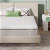 Novilla Topper 160x190 Topper Matrimoniale in Memory Foam e Schiuma Traforata
