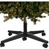 BAKAJI Base Albero di Natale Universale con Ruote Supporto Versatile Nero 69x22x50cm