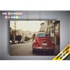 Sans marque/Générique Locandina Volkswagen Beetle Red Vintage Wall Arte