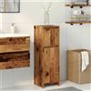 vidaXL Armadio da Bagno Nero 30x30x95cm Truciolato Madia Scaffale Armadietto vidaXL
