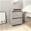 vidaXL Comodino Bianco 30x30x40 cm in Multistrato Madia Armadietto Cassettiera vidaXL