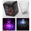 sc0 BICCHIERE DA TAVOLO RGB LED CAMBIA COLORE VERSA ACQUA LIQUIDO BIRRA COCKTAIL SC0