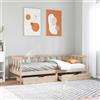 vidaXL Dormeuse con Cassetti 90x200 cm Legno Massello Pino letto da giorno vidaXL