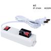 SC0 TESTER BANCO MULTIPRESA SUPPORTO LAMPADA LED 2 PIN INTERRUTTORE APPLIQUE LAMPADE
