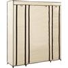 vidaXL Armadio con Scomparti Aste Grigio in Tessuto Guardaroba Armoire Cabina vidaXL