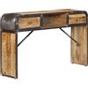 vidaXL Credenza Legno Massello di Mango Vintage Armadietto Madia Arredo Casa vidaXL
