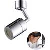 F&F RUBINETTO GIREVOLE AERATORE CASA CUCINA BAGNO FILTRO ADATTATORE UGELLO 720° SC0