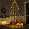 vidaXL Albero di Natale a Cono 240 LED Interni/Esterni Misure/Colori Diversi vidaXL