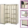 vidaXL Armadio Angolare Grigio 130x87x169 cm Guardaroba Appendiabiti Mobile vidaXL