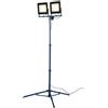 BAKAJI 2 x Set 100 W Fari a Led Sostegno Treppiedi Pieghevole Regolabile 4000K Cavo 3m