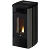 Cadel Stufa a Pellet Ventilata 13.7 kW 23 kg Metallo Titanio ATENA Plus 14 T2 Cadel